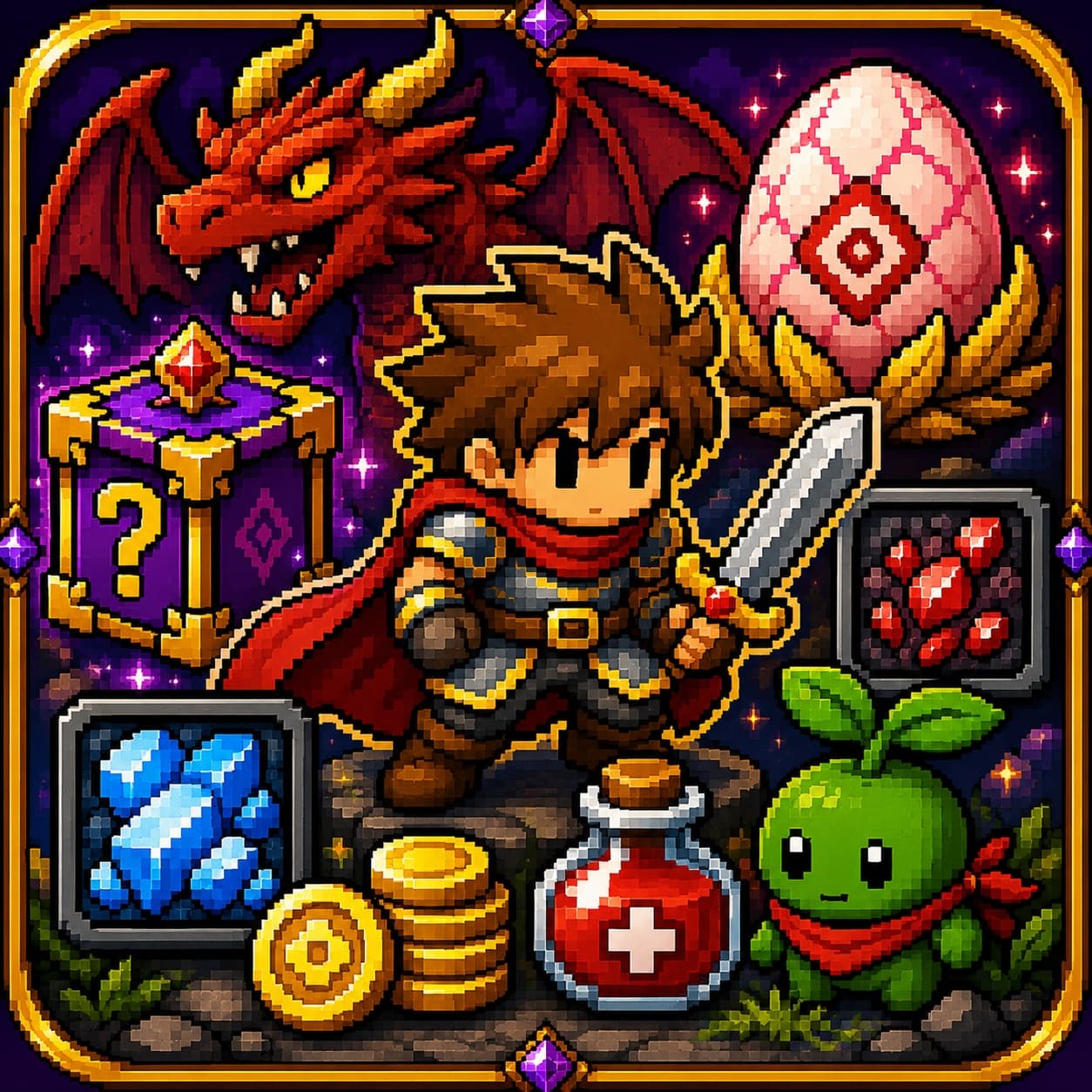Sticker hero: idle rpg  artwork