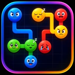 Dotmame flow color puzzle game