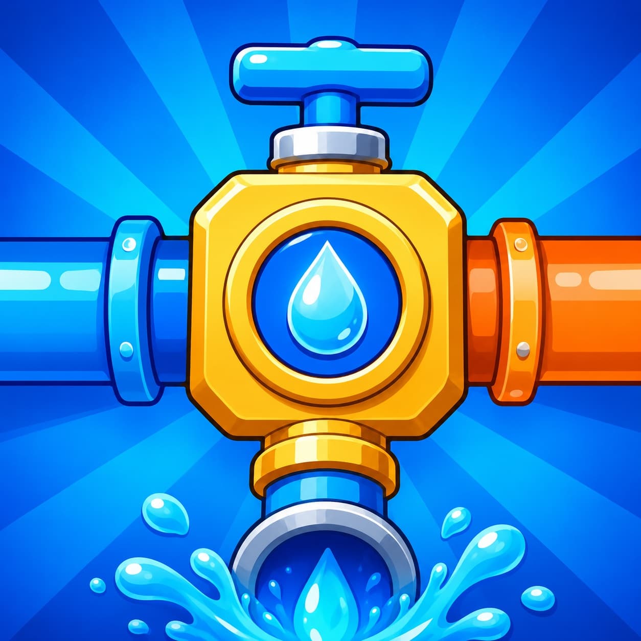Pipe connect: Plumbing puzzle artwork