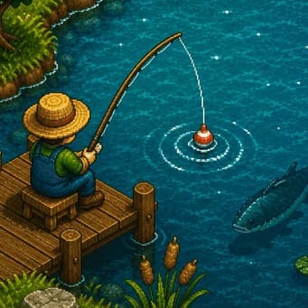 Patient Angler - Idle Fishing artwork