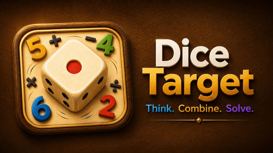 Banner for Dice Target- Brain Puzzle
