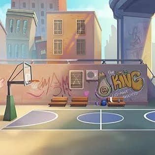 Basketball game  artwork