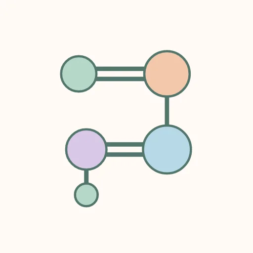 Pastel Bridges Puzzle - Hashi artwork