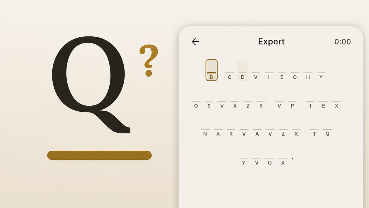 Banner for Quotecrack: Cryptogram Puzzle